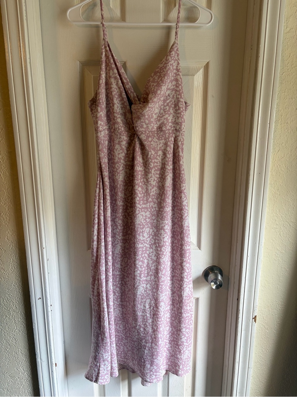 Abercrombie & Fitch Dusty Pink Floral Midi Slip Dress